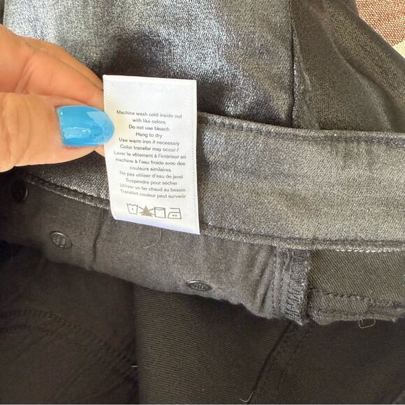 Rag & Bone Casey High Rise Flared Black Faux Leather Pants Size 28 - Picture 5 of 5